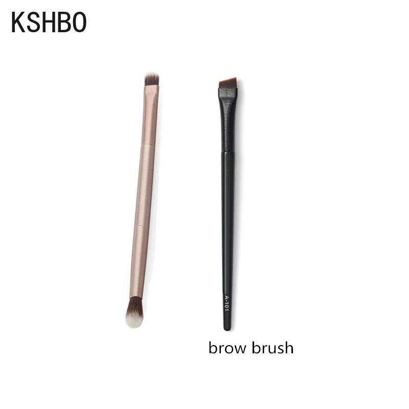 Precision Duo Angled Eyebrow Brush Eyebrow Liner Brush Set Portable Brow Contour Brush 2PCS 9