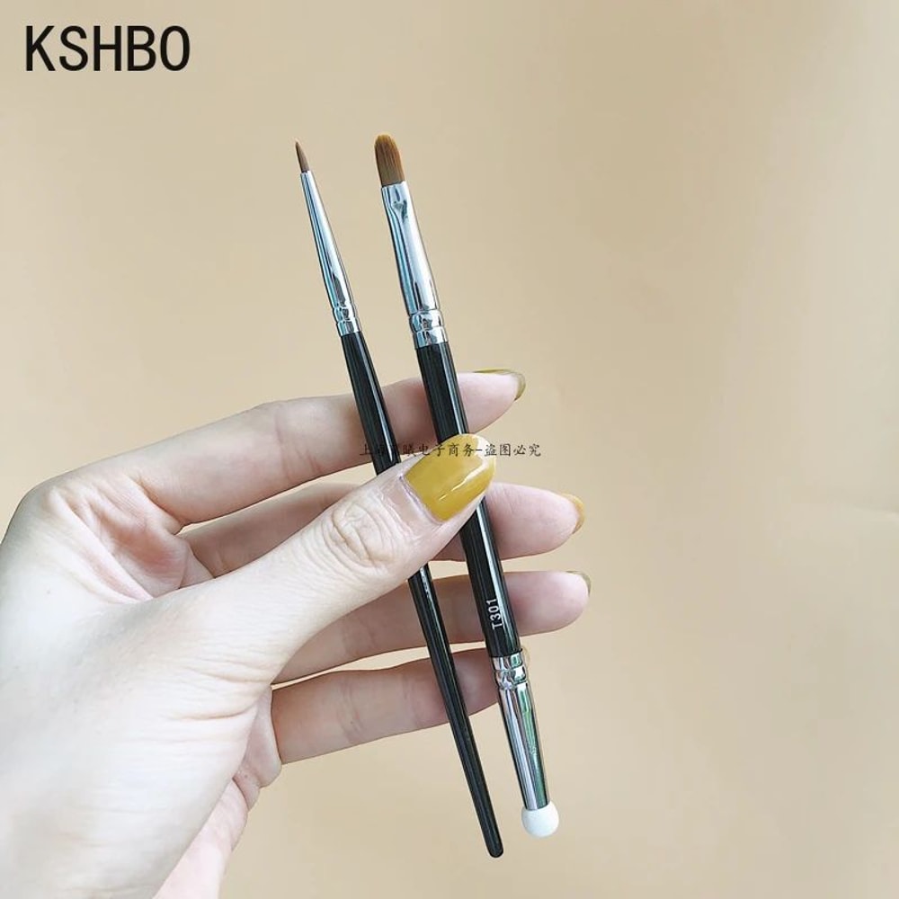 Precision Duo Angled Eyebrow Brush Eyebrow Liner Brush Set Portable Brow Contour Brush 2PCS 12