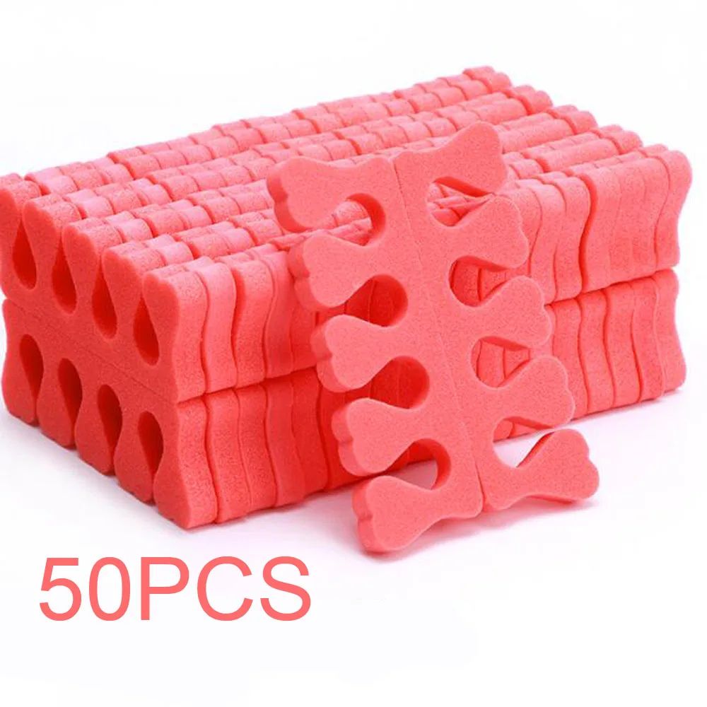 HeartFlex Toe Separators For Pedicure Soft Foam Toe Spacers For Nail Polish 50 Pairs 9