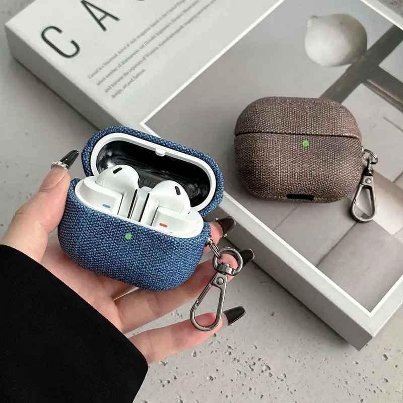 Fabric Texture Galaxy Buds 3 Pro Case Slim Protective Galaxy Buds 3 Cover 3