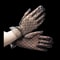 Elegant Sheer Lace Bridal Gloves Vintage Black Mesh Tulle Short Gloves For Weddings Evening Parti 5