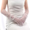 Elegant Black Lace Bridal Gloves For Women Long Mesh Polka Dot Tulle 4