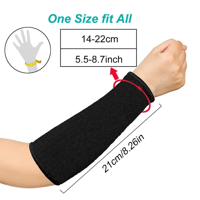 Level 5 Cut Resistant Sleeves Lightweight Forearm Protection Sleeves For Work Gardening Kitchen S