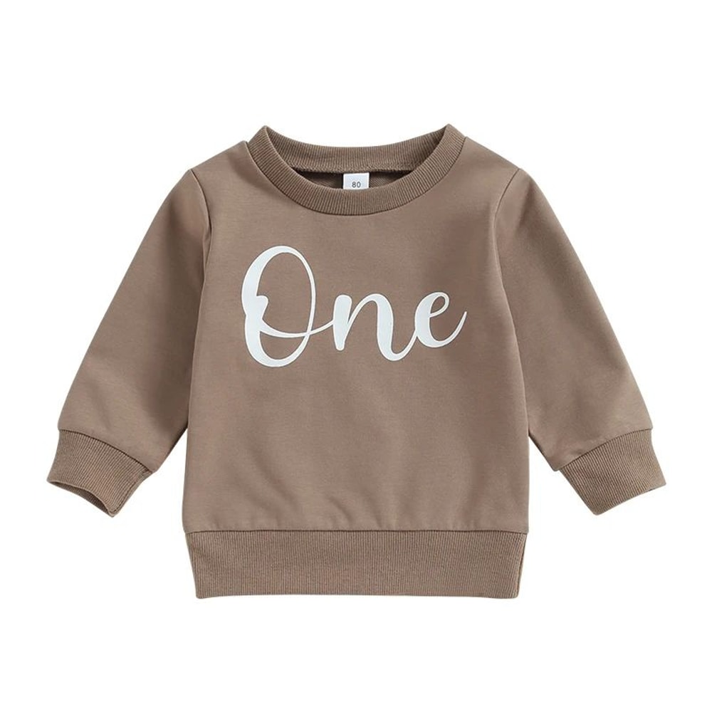 Trendy Toddler Boy Sweatshirt Letter Print Pullover Cute Baby Boy Pullover Sweatshirt For Autumn 6