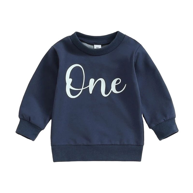 Trendy Toddler Boy Sweatshirt Letter Print Pullover Cute Baby Boy Pullover Sweatshirt For Autumn 7