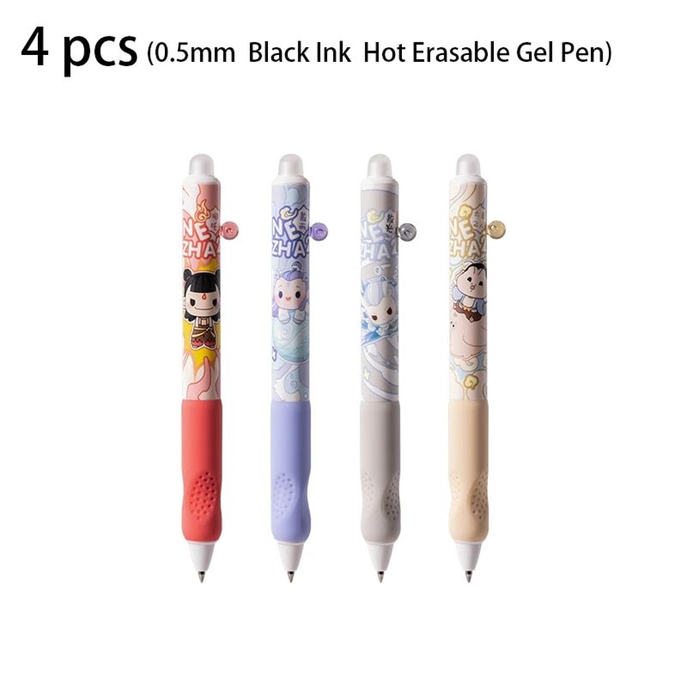 Deli 05mm Erasable Gel Pen Set Smooth Writing Crystal Blue Ink School Office Pens 48 Pack 7