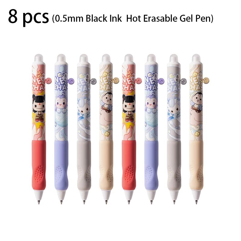 Deli 05mm Erasable Gel Pen Set Smooth Writing Crystal Blue Ink School Office Pens 48 Pack 8