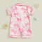 Princess Bow Satin Toddler Pajama Set Soft ButtonUp Baby Girl Sleepwear With Shorts 1
