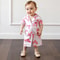 Princess Bow Satin Toddler Pajama Set Soft ButtonUp Baby Girl Sleepwear With Shorts 2
