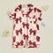 Princess Bow Satin Toddler Pajama Set Soft ButtonUp Baby Girl Sleepwear With Shorts 5