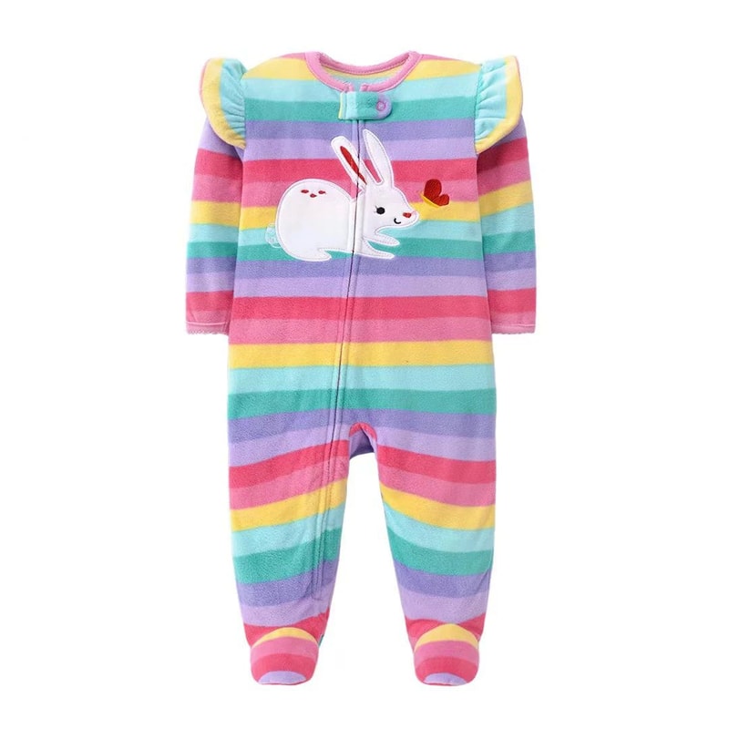 CozyCritter Baby Fleece Romper Hooded Animal Zipper Jumpsuit 1