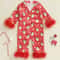 Reindeer Fleece Footed Sleeper For Babies Toddlers Hooded Christmas Zip Pajamas 0