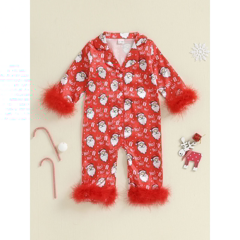 Reindeer Fleece Footed Sleeper For Babies Toddlers Hooded Christmas Zip Pajamas 0