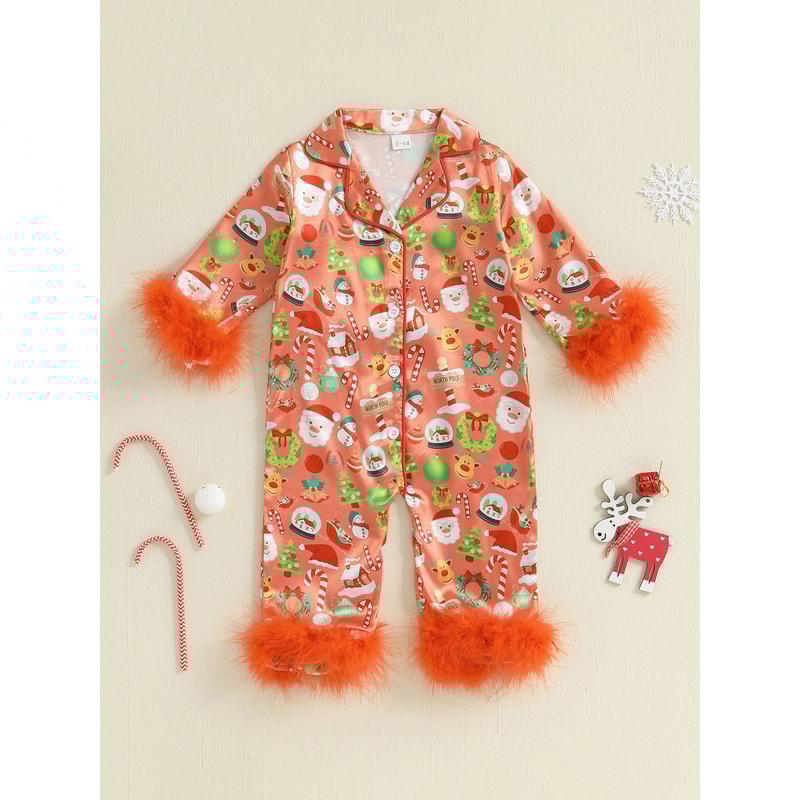 Reindeer Fleece Footed Sleeper For Babies Toddlers Hooded Christmas Zip Pajamas 1