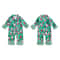 Reindeer Fleece Footed Sleeper For Babies Toddlers Hooded Christmas Zip Pajamas 2