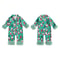 Reindeer Fleece Footed Sleeper For Babies Toddlers Hooded Christmas Zip Pajamas 2