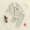 Cozy Gingerbread Plaid Christmas Baby Pajamas 2Piece Toddler Holiday Sleepwear Set 1