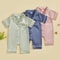 Luxury Soft Satin Baby Pajama Romper Breathable Newborn Summer Sleepwear 2