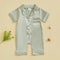 Luxury Soft Satin Baby Pajama Romper Breathable Newborn Summer Sleepwear 3