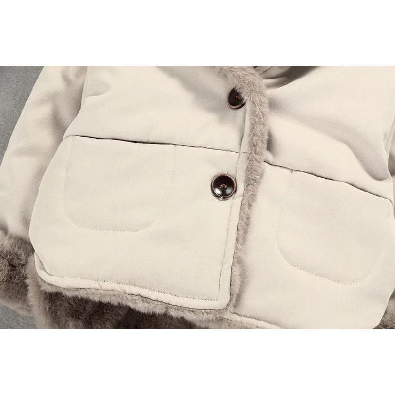 Cartoon Hooded Baby Fleece Jacket Cozy VelvetLined Toddler Winter Coat For Infants Toddlers 6