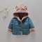 Cartoon Hooded Baby Fleece Jacket Cozy VelvetLined Toddler Winter Coat For Infants Toddlers 0