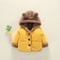 Cartoon Hooded Baby Fleece Jacket Cozy VelvetLined Toddler Winter Coat For Infants Toddlers 3