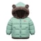 Reversible Cartoon Hooded Baby Winter Coat Plush Toddler Fleece Jacket 6