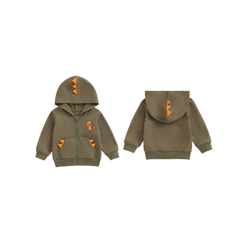 CozyBear Baby Winter Puffer Jacket FleeceLined Infant Bear Hoodie Coat For Boys Girls 1