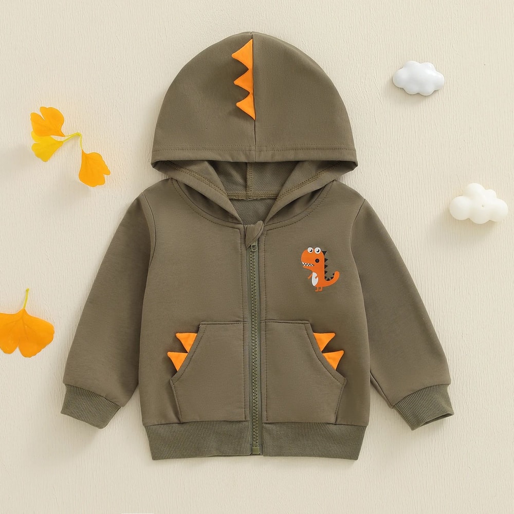 CozyBear Baby Winter Puffer Jacket FleeceLined Infant Bear Hoodie Coat For Boys Girls 3