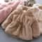 LuxeWarm Girls Winter Coat Plush Kids Fur Hooded Jacket With Thick Padded Warmth 2