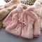 LuxeWarm Girls Winter Coat Plush Kids Fur Hooded Jacket With Thick Padded Warmth 3