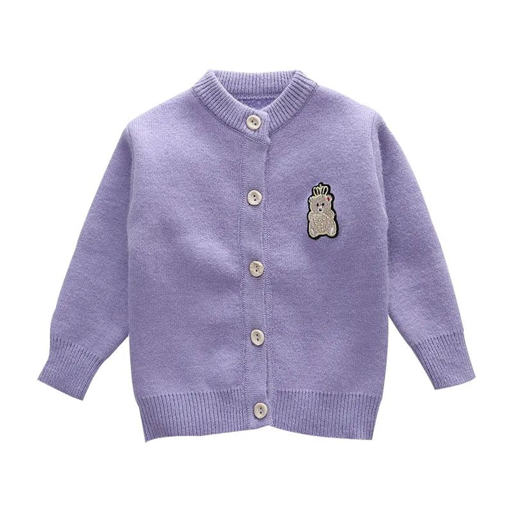 Spring Garden Baby Girl Cardigan In Soft Cotton Knit For Toddlers 5