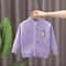 Spring Garden Baby Girl Cardigan In Soft Cotton Knit For Toddlers 1