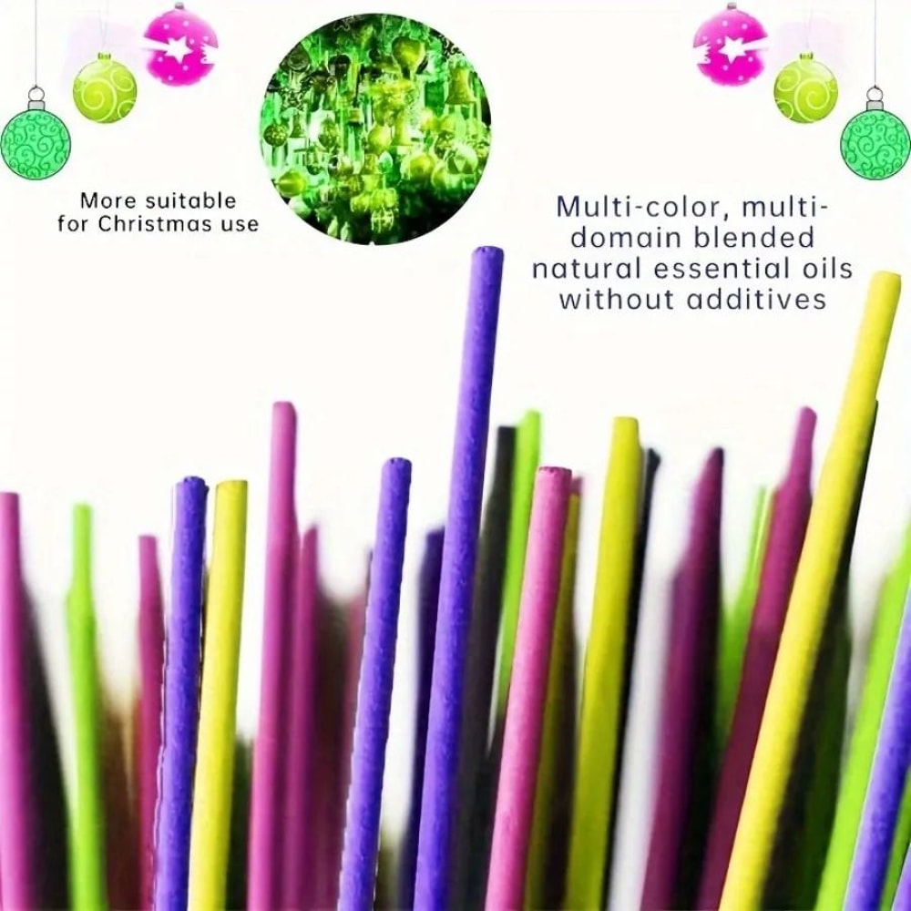 MultiScent Aromatherapy Incense Sticks Set White Sage Lavender Rose Lemongrass Jasmine LongLastin 5