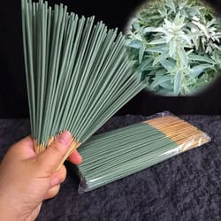 white sage incense sticks for meditation & energy cleansing – 22cm natural bamboo aromatherapy sticks