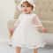 Royal Bloom Baby Princess Dress With Satin Hood Cloak Floral Embroidered Lace Flower Girl Dress Se 0