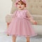 Royal Bloom Baby Princess Dress With Satin Hood Cloak Floral Embroidered Lace Flower Girl Dress Se 7
