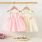 Tulip Mesh Baby Girl Summer Dress Toddler Princess Flower Girl Party Dress 0