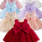Elegant Floral Princess Baby Girl Ball Gown Luxury Flower Girl Toddler Party Dress 0
