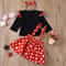 MinnieInspired Polka Dot Toddler Outfit Set With Headband Cute Minnie Toddler Outfit For Birthdays 3