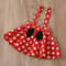 MinnieInspired Polka Dot Toddler Outfit Set With Headband Cute Minnie Toddler Outfit For Birthdays 4