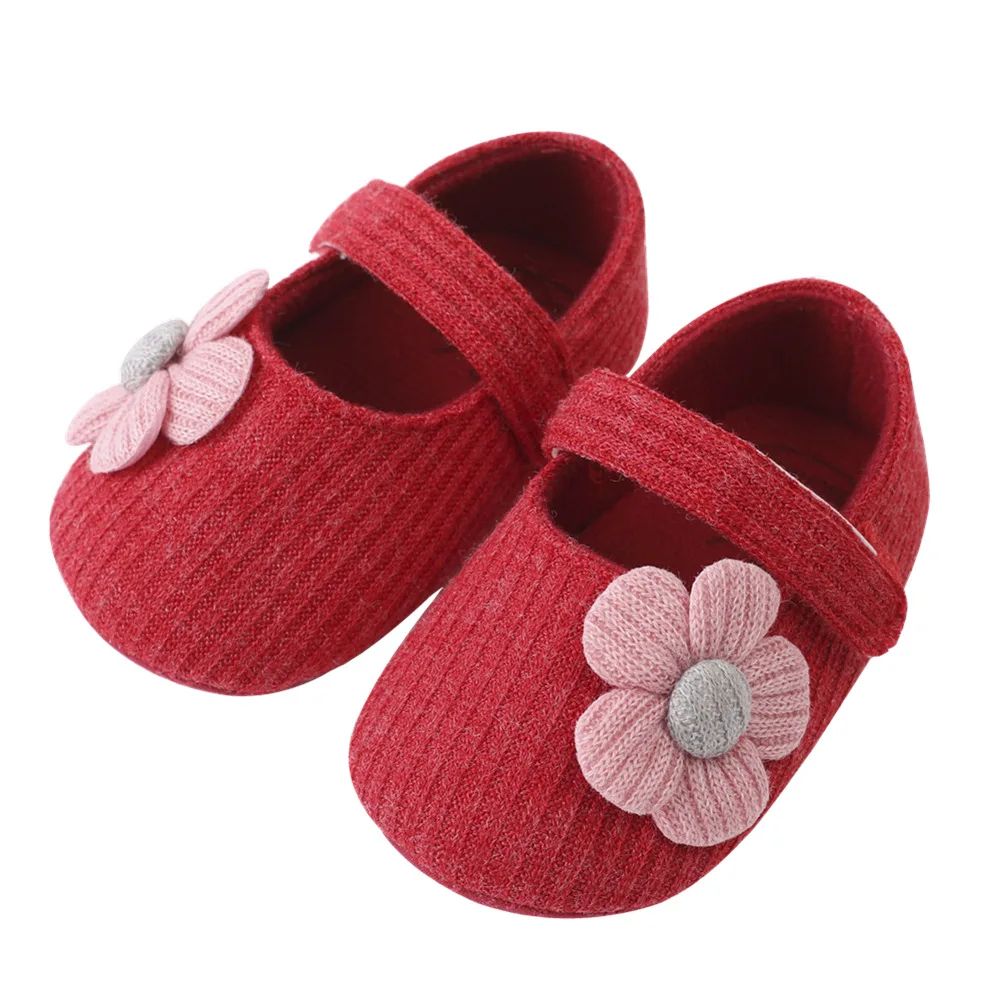 Retro Cotton Baby Prewalker Shoes Soft Bottom Infant First Walker Shoes For Toddler Girls 018M 8