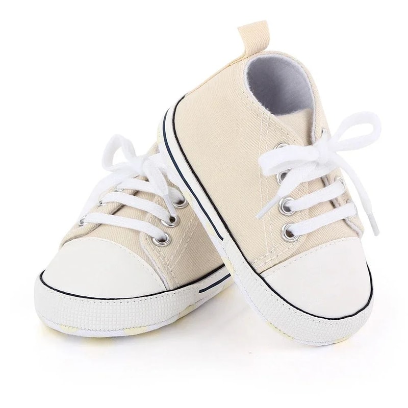 Classic Canvas Baby First Walker Sneakers Soft Sole Newborn Prewalker Shoes 13