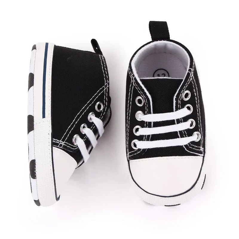 Classic Canvas Baby First Walker Sneakers Soft Sole Newborn Prewalker Shoes 5