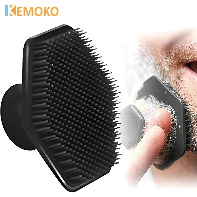 Silicone Facial Cleansing Brush For Deep Pore Exfoliation Beard Prep 0