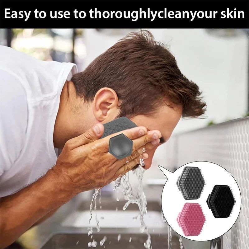 Silicone Facial Cleansing Brush For Deep Pore Exfoliation Beard Prep 1
