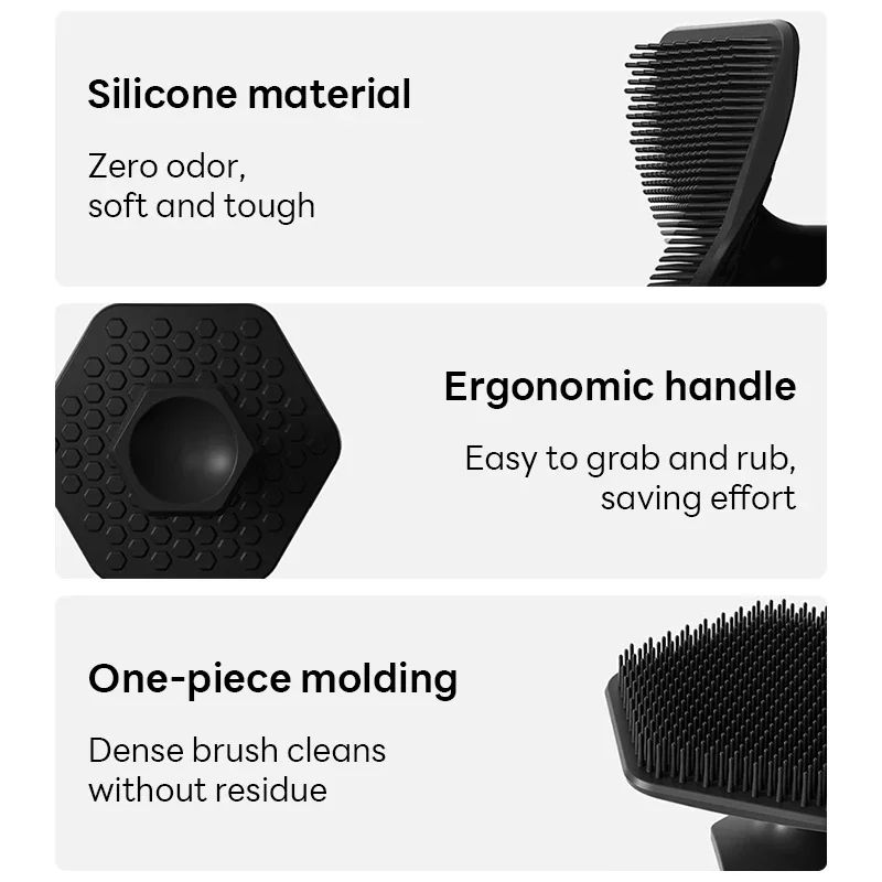 Silicone Facial Cleansing Brush For Deep Pore Exfoliation Beard Prep 2