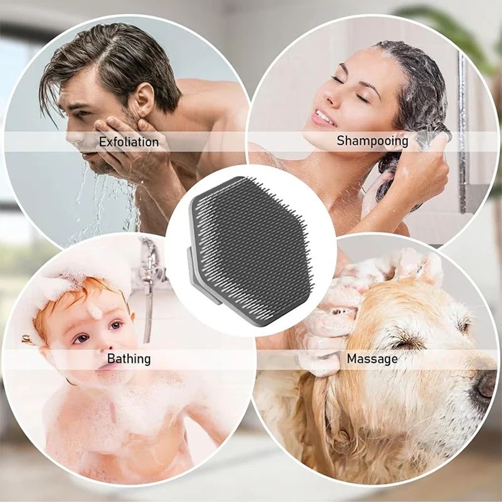 Silicone Facial Cleansing Brush For Deep Pore Exfoliation Beard Prep 3