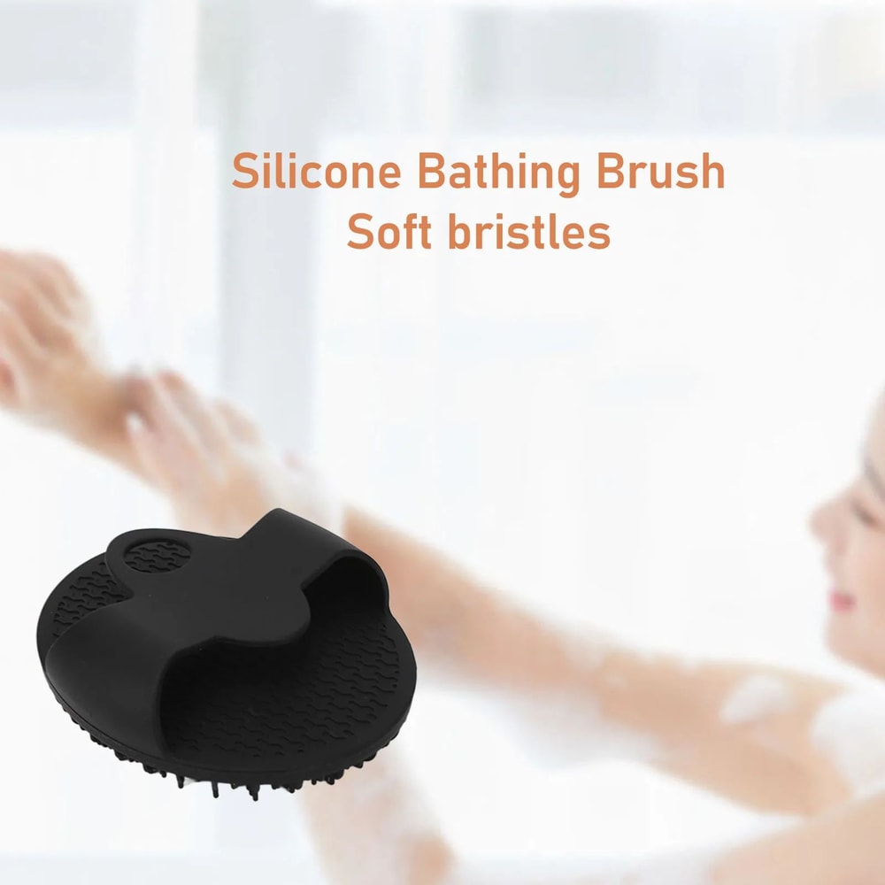 SilkyClean Silicone Body Scrubber Gentle Exfoliating Bath Brush For Smooth Radiant Skin 1
