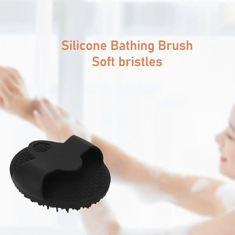 SilkyClean Silicone Body Scrubber Gentle Exfoliating Bath Brush For Smooth Radiant Skin 1